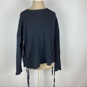 Z Supply Waffle Long Sleeve Sweater M
